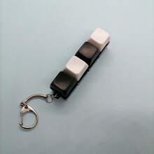 1pc Mini 4-In-1 Keyboard Fidget Keychain With Clip, Cute Portable Stress Relief Charm For Keys & Bags - Multicolor - View 12