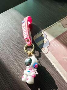 Keychain, Exquisite Astronaut Keychain, Clothing Accessory Charm, Bag Charm, Beautiful Gift, Holiday Gift, Couple Keychain, Couple Charm, Birthday Gift, Christmas Gift, New Year Gift - Multicolor - View 5