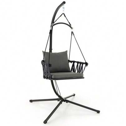Hanging Swing Hammock Chair Foldable Swing Chair/Heavy-Duty Metal Stand Frame