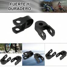 Aumentos de Amortiguador de Colores para Motocicleta - Elevadores Traseros en Aleación de Aluminio Anodizado, Duraderos y Universales - rojo - Ver 3