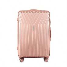Wanderlite Luggage Set 3pcs Pink Suitcase Hand Luggages Travel Hard Case Hardside Shell Lightweight Trolley Carry On Bag Rolling Small Medium And Large TSA Lock - As Pic - View 6