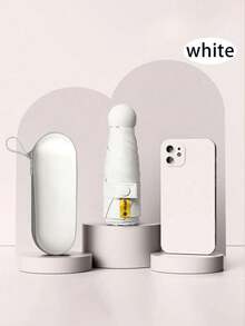 1pc Mini Pocket Capsule Umbrella - Fresh Vinyl Sunshade, Foldable, Ironed Fabric, Fashionable Compact, Suitable For Sunny And Rainy Days, Windproof, UV Protection, Ideal For Everyday Outdoor Use And Holiday Gifts,Women's Day,Travel Essentials,Wedding Favours,Y2k,Bedroom,Car Accessories Women,Kitchen Deccor - Multicolor - View 3