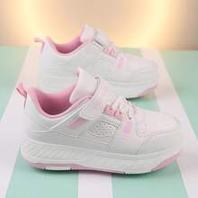 4-Wheel Detachable Roller Skates For Women/Students, Suitable For All Seasons, Unisex Roller Shoes With Wheels For Sports & Commuting - Pink - View 5