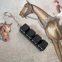 1pc 4-In-1 Keyboard Shaped Stress Relief Keychain, With Portable Clip, Cute & Soothing Small Pendant, Can Be Hung On Keys/Bags - Multicolor - View 7