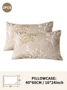 1pc/2pcs/4pcs Polyester Floral Pattern Pillowcase (Pillow Insert Not Included), Soft & Comfortable, Suitable For All Seasons - Multicolor - View 25