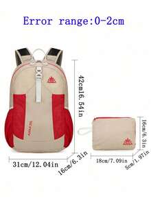 1pc Lightweight Foldable Skin Backpack, Portable Travel Bag, Outdoor Sports Cycling Backpack With Large Capacity For Men And Women