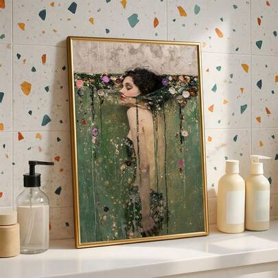 1pc/Set Vintage Dreamy Ophelia Canvas Posters,Retro Inspired Canvas Painting, Creative Mural,Birthday Gift,Living Room,Bedroom,Kitchen,Bathroom,Corridor Decorations,No Frame