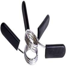 Olympic 2-Inch Spring Clip Collars for Barbell Use, Pair with Great Function - Cromado - Ver 2