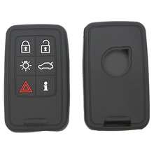 5/6 Buttons Smart Key Fob Replacement, Silicone Car Key Cover, Fit For Volvo S60 S70 V70 XC60 XC70 Repair Rubber Pad