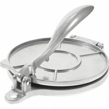 Tortilla Press Flatbread Maker Press, 6 Inch Aluminum, For Tortillas, Quesadillas, Pizzas & More, Silver Roti Maker Dough Press Quesadilla Maker Empanada Maker Press Chapati To Rotate Pizza Press - 1 - 查看 2