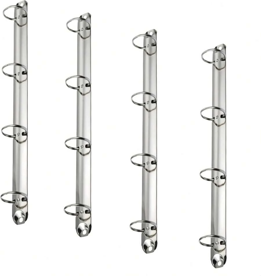 Carpetas A4 De Metal, 4 Uds. Carpetas De Anillas De Metal Tamaño A4 Carpetas Circulares Carpetas De Anillas De Hierro para Álbumes de Recortes de - 1 - Ver 1