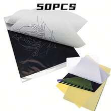 100pcs Professional Tattoo Transfer Paper - Stencil Transfer For Effortless Tattooing - Advanced Thermal Carbon Copier - Durable & Seamless Compatibility With Tattoo Supplies - Multicolor - View 13