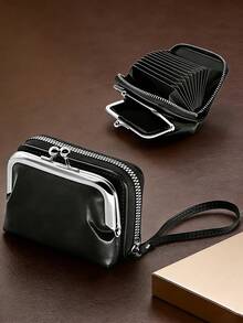 1 Piece, Ladies' Elegant, Detachable 2-In-1 Ladies' Wallet, Credit Card Bag With Ion Wallet, Ladies' And Girls' Cute Change Wallet With Zipper Wristband, The Best Choice To Carry At Birthday Parties And Dinners