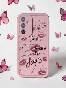 Mattes Lippen-Muster stoßfestes schlankes Handyhülle kompatibel mit Samsung Galaxy S25/S25 PLUS/S25 Ultra/A16/A36/A26/A56/A50/A12/A32/A52/A72/A51/A21S/A13/A14/S24/S24 PLUS/S24 Ultra/S20/S23/S22/A53/S20 FE/S21, Schutzhülle - Verschiedenfarbig - Übersicht 2