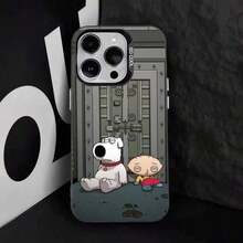 Funda de teléfono F-Family f-Funny Guy compatible con  17,16,15,14,13,12,11,Pro,Max,Plus,E,Air,Mini, cubierta negra de TPU compatible con funda  17 pro max, funda  17 pro, funda  17, funda  16 pro max, funda  17 pro max - Z1 - Ver 9