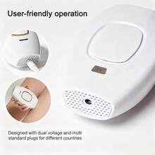 1台脉冲光激光脱毛仪，女士专用，5档可调，50万次闪光，专业无痛永久脱毛，家用IPL脱毛仪，适用于身体、比基尼线和私密部位。