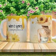 Personalized Mug With Phrase, Gift, Glossy Porcelain - COMPETENCIA - Ver 1