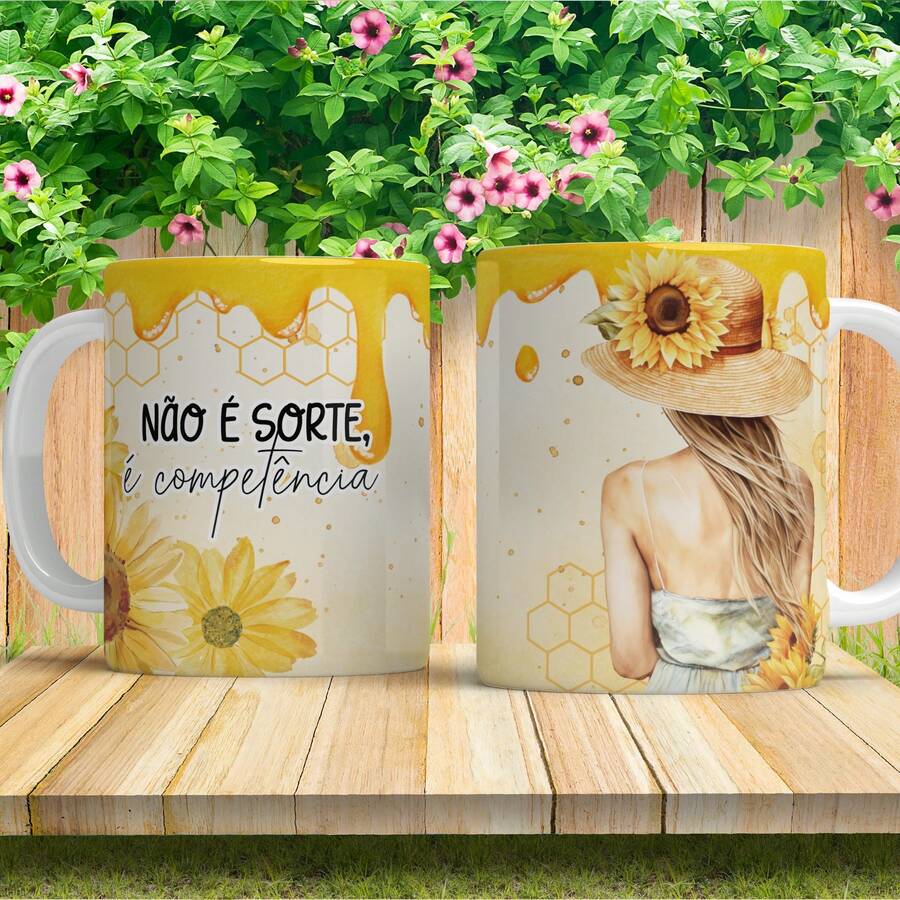 Personalized Mug With Phrase, Gift, Glossy Porcelain - COMPETENCIA - Ver 1