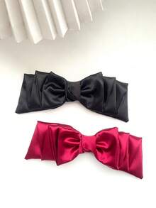 1 pieza Clip de pelo con cristal y lazo estilo francés vintage, diseño elegante, apto para uso diario, pinzas de pelo, ganchos de pelo, pasadores de pelo - Multicolor - Ver 13