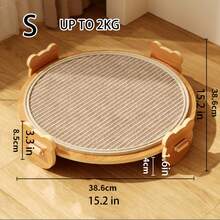 1pc Sisal Cat Scratcher Pad, Dual Use As Summer Cooling Mat, Durable & Non-Shedding, Suitable For All Seasons - 38.6cm/15.2in - View 7