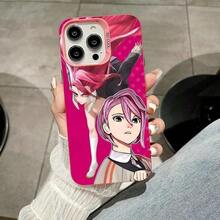 Funda de teléfono Dandadan Aira Shiratori compatible con  17 16 15 14 13 12 11 X XR XS 8 7 Pro Max Plus, cubierta blanca translúcida de lujo, compatible con funda  17 Pro Max, funda  17 Pro, funda  17, funda  16 Pro Max, funda  17 Pro Max - Rosa3 - Ver 11