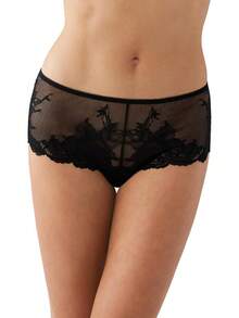 Wacoal Vivid Attraction Lace Tanga Panty Ropa Interior Mujer - Negro - - Ver 3