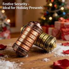 2025新款（达芬奇）创意密码锁，复古青铜密码锁，圣诞节和情人节惊喜之选——带装饰齿轮设计的收纳方案 - 彩色 - 查看 4