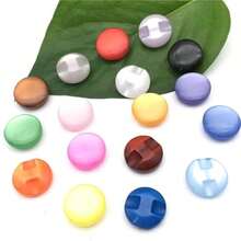 15/30/50/100Pcs Of Clothing Candy-Colored Buttons Shirt Button Sewing DIY Crafts - Multicolor - View 2