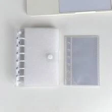 A7 Transparent Loose-Leaf Notebook, Monthly/Dot Grid/Squared/Lined Refillable Diary Notebook, A7 Ring Binder Notebook - Multicolor - View 23