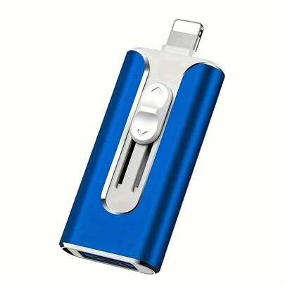 Unidad flash USB 3.0 4 en 1 para iPhone, TYPE-C 64GB/128GB/256GB, Unidad USB OTG, Memoria USB, Memoria USB TYPE-C 4 en 1 Micro USB para iPhone, iPad, iOS, Android, OTG, Type C, Computadora, Almacenamiento de archivos, Almacenamiento portátil, Unidad ligera, Almacenamiento elegante