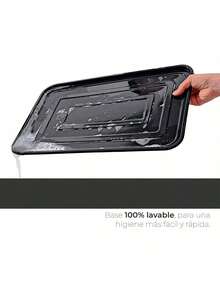 CLICKYA - Escurreplatos y Vasos - 2 Niveles - Escurridor Platos Rattan Plastico Fregadero, 30,3 x 8,5 x 44,5 cm - Blanco - Ver 4