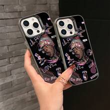 Funda para teléfono con patrón de Hellboy del artista de hip-hop , compatible con los modelos  17, 16E, 16, 15, 14, 13, 12, 11, Mini, Pro, Max, Air, X, XR, XSMAX, 8 y 7 Plus, con diseño de superficie mate para evitar caídas. - Colores mezclados - Ver 3