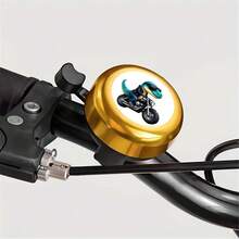 1pc Stylish Dinosaur Pattern Bicycle Bell, Suitable For Bicycle, Skateboard And Balance Bike, Outdoor Recreation, Modern Design, Durable Material, Vibrant Color, Skateboard Bell, Lightweight Bell, High-Quality Bell, Skateboard Accessory