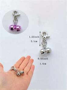 1pc/2pcs Pet Vocal Bell, For Dog Training, Kitten Jingle Collar Pendant, Pet Collar Bell Decor, Cat Accessories, Dog Collar Pendant, Random Color