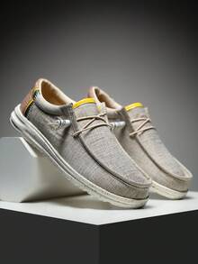 Men's Casual Loafers, Fashion Versatile EVA Soft Bottom Comfortable & Durable - Apricot - View 5