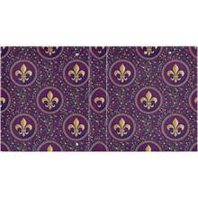 Carpeta de 3 anillos impresa de 1.5 pulgadas, carpeta de anillos en D con bolsillos, carpetas decorativas para la escuela universitaria u oficina, oro flor de lis, morado - talla únicax1 - Ver 9