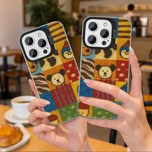 Funda de Teléfono con Patrón de Dibujos Animados de Animales, Estilo INS, Linda y Divertida, Cubierta Trasera Mate Antigolpes, Duradera y Resistente a Impactos, Adecuada para los Modelos MOTO  MOTOE22 G10 G13 G14 G20 G22 G23 G24 G30 G34 G45 G54 G84, Artículo de Estudiante de Moda, Gran Regalo para Amigos - Colores mixtos - Ver 3
