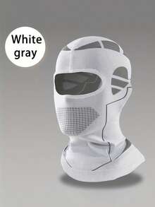 Gorra de protección facial completa sin costuras, de punto unisex: transpirable, cortavientos, diseño de patrón geométrico, forro para montar en motocicleta, máscara y gorra integradas, adecuada para senderismo, esquí, actividades al aire libre, regalo de Navidad, montar en motocicleta, todo el año - Multicolor - Ver 9