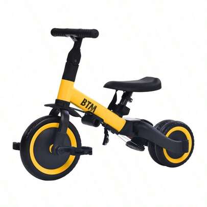 三輪車 足けりバイク 一台4役 ベビーカー かじとり 手押し棒付 子供用三輪車 子供自転車 3輪 キッズ 幼児 自転車 バイク ペダル付き コントロールバー付き 乗用玩具 軽量 誕生日 1-5歳 組み立て簡単 プレゼント