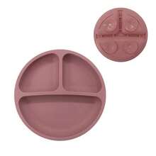 100% Silicone Baby Plate, Anti-Slip Divided Suction Plate, Microwave & Dishwasher , Weaning Supplies - Multicolor - View 16