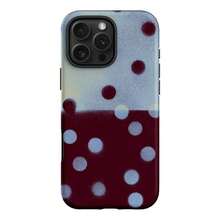 Wine Red Polka Dot Phone Case - Retro Grainy Style, Cozy Textured Vibe. Dual-Layer Shockproof Protection, Perfect Gift For Him/Her Compatible With IPhone 17 Air 16 15 14 13 12 11 Plus Pro Promax &  Galaxy S22-25 Ultra Fe EDGE - Màu hỗn hợp - Xem 3