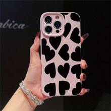 Funda para teléfono compatible con iPhone 17 Air/16e/15/14/13 Pro, Pro Max, Plus, orificio de precisión + funda suave, agarre cómodo, colores ricos y versátiles, a prueba de golpes, adecuada para hombres y mujeres - Rosa - Ver 1