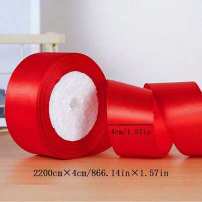 1/5 chiếc ruy băng gói quà nhiều màu, ruy băng satin, ruy băng lụa, rộng 4cm, dùng để làm hoa hồng nhân tạo, đóng gói quà tặng