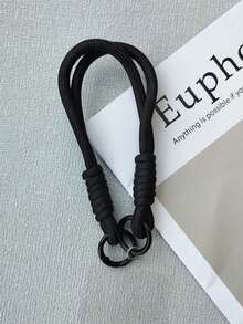 Nylon Phone Case With Detachable Wrist Strap, Keychain, Earphone, USB Holder, Popular Design Compatible With Android And Most Smartphone,Gifts For Mother, Family, Friends, Kids, Birthday, Holiday Phone Chain - Black - View 6