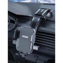 1pc New Car Air Vent Mount Phone Holder, Adjustable Navigation Bracket With Auto Lock Suction Cup Compatible With IPhone, Android Phone, Gift For Birthday, Family, Friends For Summer Air Vent Phone Holder, Car Accessories, Car Phone Holder Car Accessories Phone Accessories Phone Holder For Car Car Phone Holder Phone Holder For Car Compatible With IPhone, Android Phone, Gift For Birthday, Family, Friends For Winter Gifts Birthday Driving Strong Load-Bearing - Grey - View 3