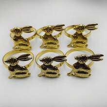 Wholesale Metal Rabbit Napkin Rings, Napkin Holders For Restaurants And Hotels - Multicolor - View 2