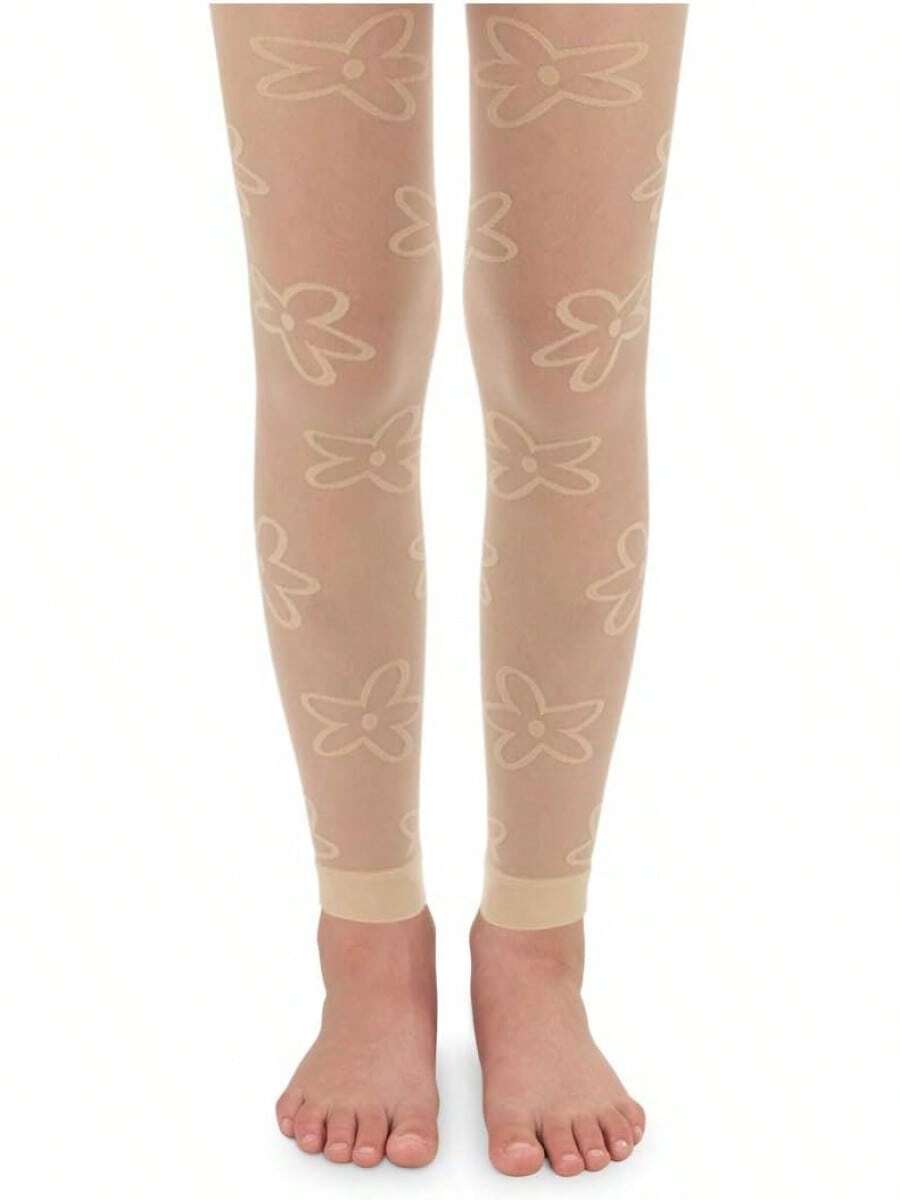 Socks Mallas sin pies para niñas Daisy - Color piel (nude) - Ver 1