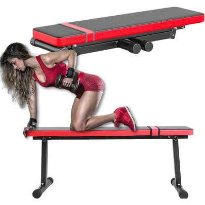 Mastery Brand - Banco de Pesas para Ejercicio en Casa, Press Banca Multifuncional, Para Bulgaras, Body Crunch, Hip Thrust, Banco Plegable para Ejercicio Estable, Bench Ideal para Home Gym