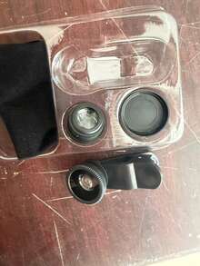 2-In-1 Clip-On Phone Camera Lens Kit, 0.45X Wide Angle (140°) + 12.5X Macro Lens, Compatible With Phones And Most Smartphones; Phone Lens Kit With Macro And Wide Angle Lenses For Phones And Android Devices, Some Styles Random - Black - View 11