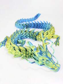 1pc Giant 90cm/35.43in And 60cm/23.62in 3D Desktop Decor, Christmas, Halloween, Thanksgiving, Valentine's Day, Easter Gift, Printed Dragon Model Flying Dragon Decor, Car Interior Ornament Giant Dragon, Office Desk Decor, Beautiful Holiday Gift, Huge Gag Gift - Multicolor - View 13